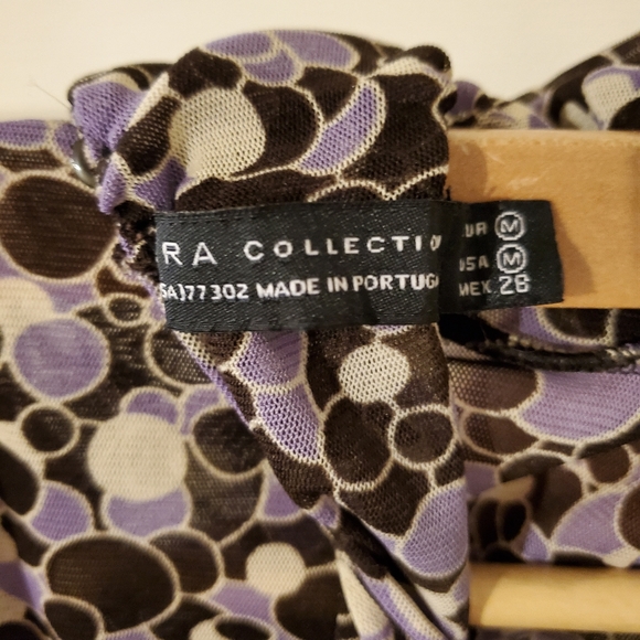 Zara Cap Sleeve Turtleneck with Ruched Neck - Picture 7 of 7